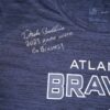 Drake Baldwin 2023 Game Worn & Signed Official Atlanta Braves Baseball Nike Dri-Fit Shirt