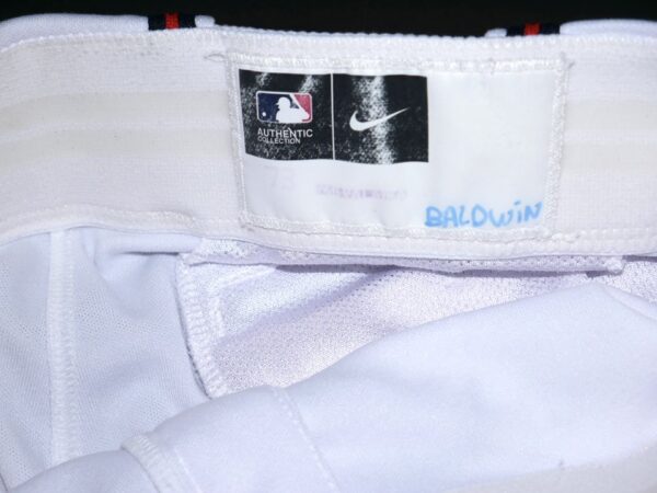 Drake Baldwin Game Worn & Signed Official White Rome Braves Nike Pants