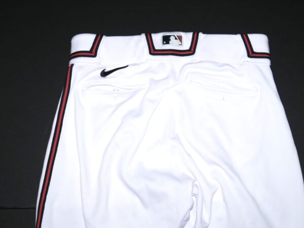 Drake Baldwin Game Worn & Signed Official White Rome Braves Nike Pants