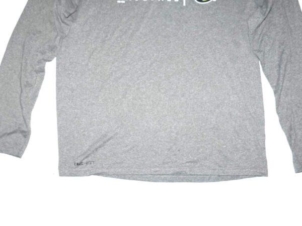 Drake Baldwin Practice Worn & Signed Official Augusta GreenJackets Baseball Long Sleeve Nike Dri-Fit XL Shirt