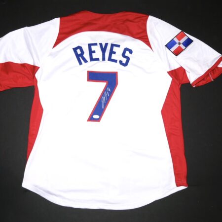 Jose Reyes Signed Custom Dominican Republic World Baseball Classic Jersey
