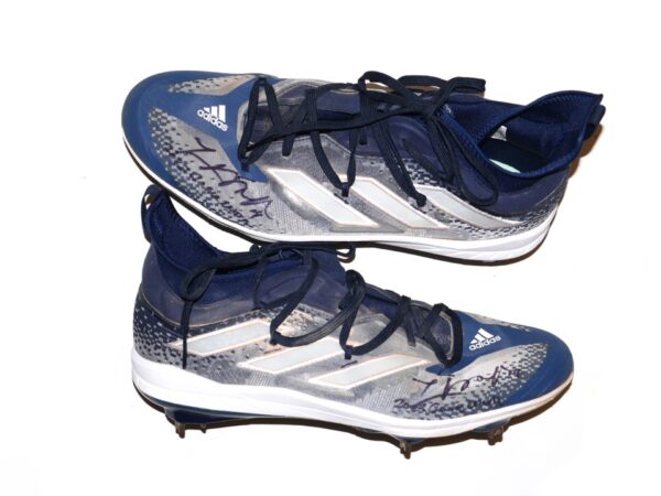 Logan O'Hoppe 2023 Los Angeles Angels #14 Game Worn & Signed Blue & Gray Adidas Adizero Cleats