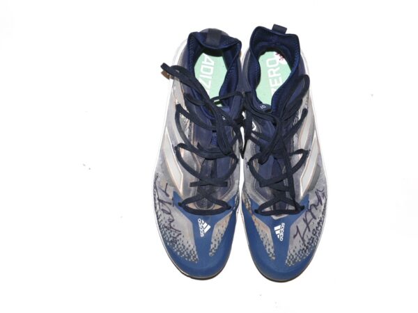 Logan O'Hoppe 2023 Los Angeles Angels #14 Game Worn & Signed Blue & Gray Adidas Adizero Cleats