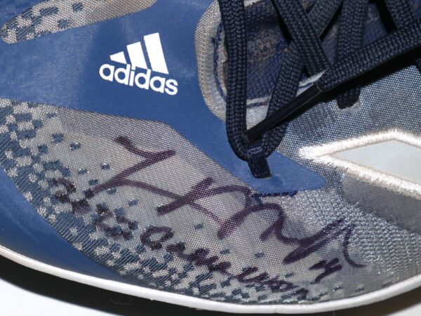 Logan O'Hoppe 2023 Los Angeles Angels #14 Game Worn & Signed Blue & Gray Adidas Adizero Cleats