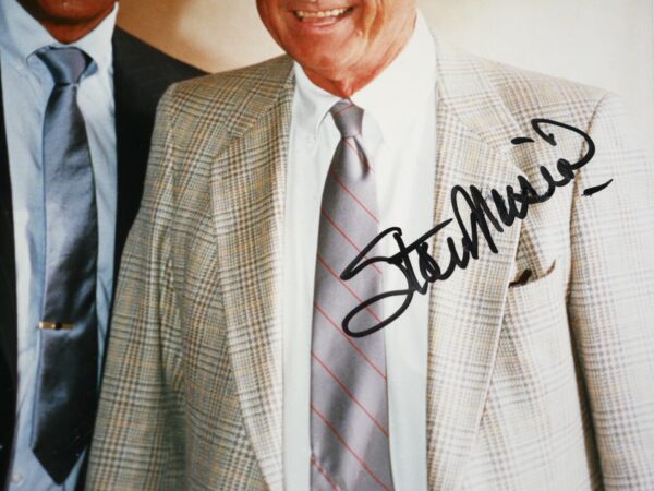 Baseball Hall of Famers Monte Irvin New York Giants and Stan Musial St Louis Cardinals Signed Autographed 8 x 10 Photo - JSA