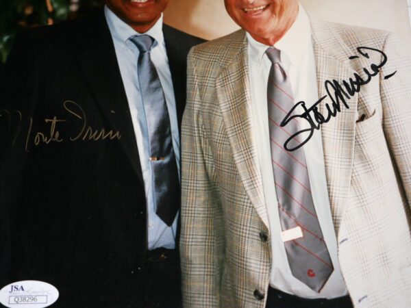 Baseball Hall of Famers Monte Irvin New York Giants and Stan Musial St Louis Cardinals Signed Autographed 8 x 10 Photo - JSA