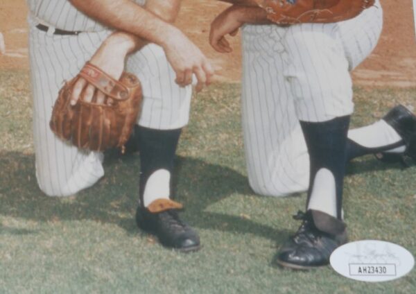 Clete Boyer, Tony Kubek, Bobby Richardson & Joe Pepitone Signed New York Yankees World Series Champs 8 x 10 - JSA