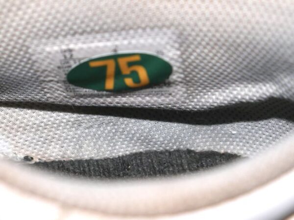 Drew Lugbauer 2024 Oakland A's #75 Game Worn & Signed White & Black Nike Air Jordan Baseball Cleats