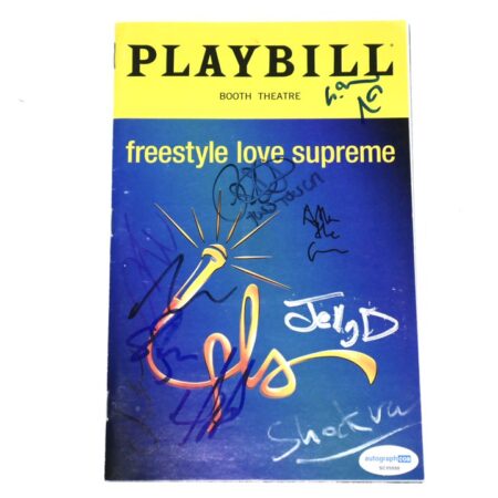 Freestyle Love Supreme Cast-Signed Playbill with Lin-Manuel Miranda, Arthur Lewis, Daveed Diggs, Chris Sullivan - ACOA
