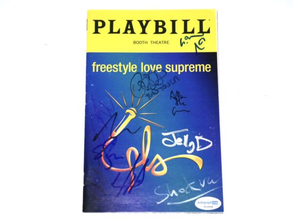 Freestyle Love Supreme Cast-Signed Playbill with Lin-Manuel Miranda, Arthur Lewis, Daveed Diggs, Chris Sullivan - ACOA