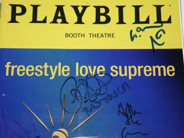 Freestyle Love Supreme Cast-Signed Playbill with Lin-Manuel Miranda, Arthur Lewis, Daveed Diggs, Chris Sullivan - ACOA