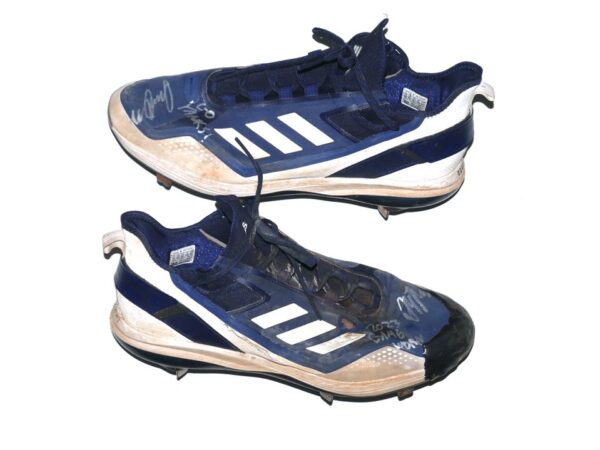 Indigo Diaz 2023 Somerset Patriots Game Worn & Signed Adidas Boost Baseball Cleats