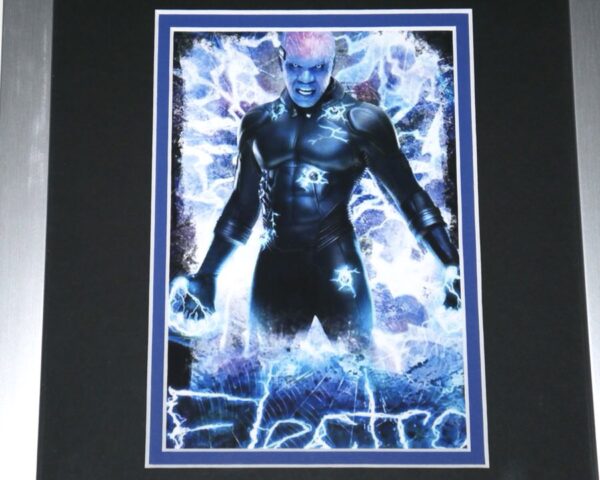 Jamie Foxx "Electro" Signed "Spider-Man: No Way Home" Custom Framed Cut Display - Measures 10 x 15.5