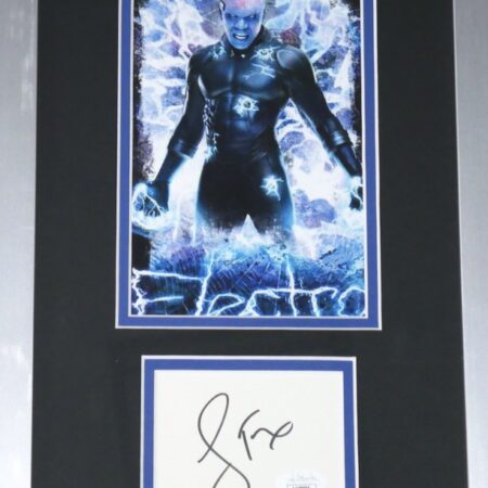 Jamie Foxx "Electro" Signed "Spider-Man: No Way Home" Custom Framed Cut Display - Measures 10 x 15.5