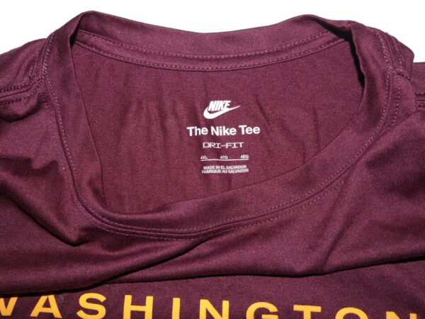 Jaryd Jones-Smith 2023 Training Worn & Signed Official Washington Commanders TEAM Nike Dri-Fit 4XL Shirt