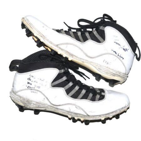 Jaryd Jones-Smith 2023 Washington Commanders Game Worn & Signed Nike Air Jordan Cleats