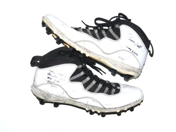 Jaryd Jones-Smith 2023 Washington Commanders Game Worn & Signed Nike Air Jordan Cleats