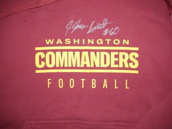 Jaryd Jones-Smith Player Issued & Signed Official Washington Commanders #60 Nike 3XL Hooded Sweatshirt1