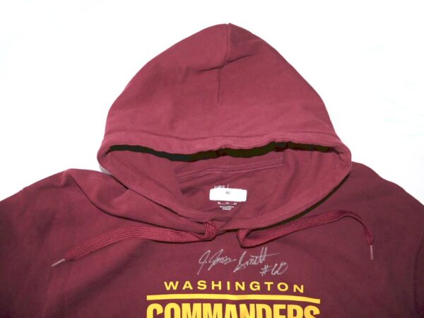 Jaryd Jones-Smith Player Issued & Signed Official Washington Commanders #60 Nike 3XL Hooded Sweatshirt1