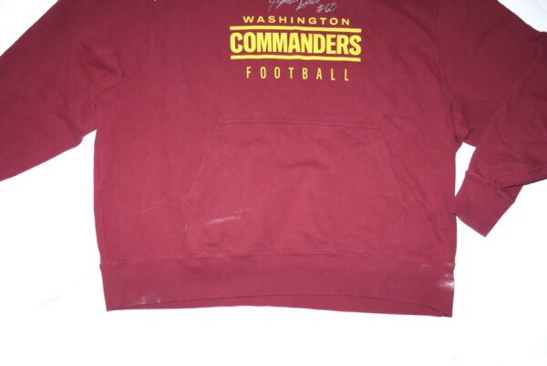 Jaryd Jones-Smith Player Issued & Signed Official Washington Commanders #60 Nike 3XL Hooded Sweatshirt