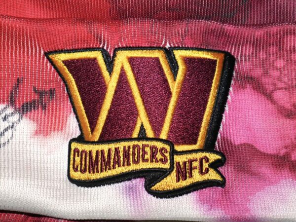 Jaryd Jones-Smith Team Issued & Signed Official Washington Commanders Ink Dye Cuffed New Era Knit Hat