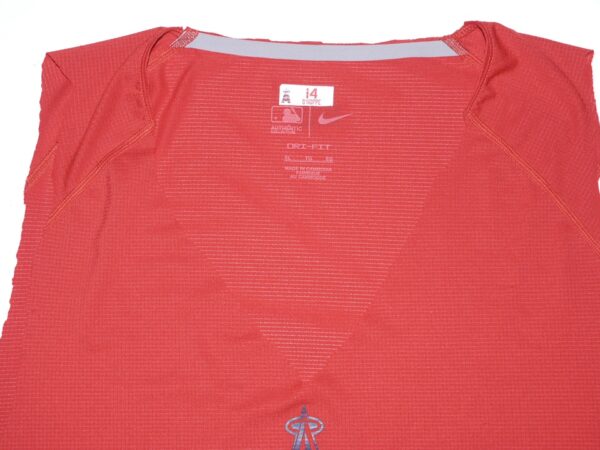 Logan O'Hoppe 2023 Game Worn & Signed Official Los Angeles Angels 14 O'HOPPE Nike Dri-Fit XL Shirt1
