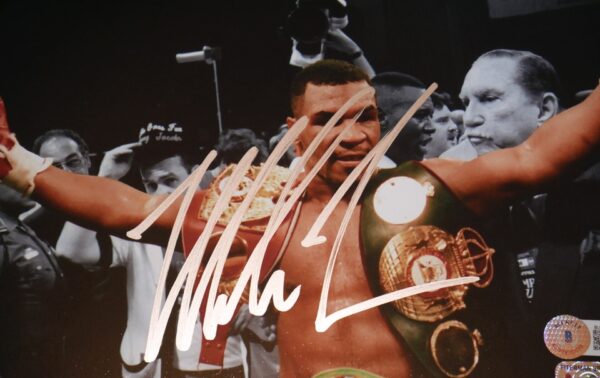 Mike Tyson Signed Autographed World Boxing Heavyweight Champion 8 x 10 - Tyson Hologram