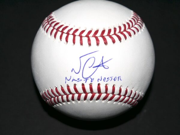 Nestor Cortes New York Yankees Signed & Inscribed Nasty Nestor Official Major League Baseball - JSA