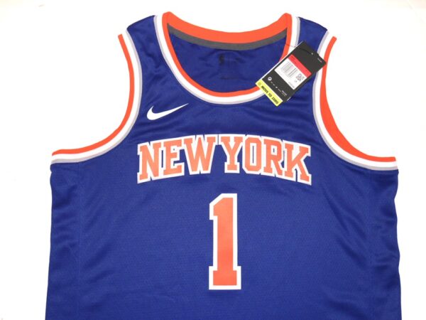Obi Toppin Signed and Inscribed "Hometown Kid" New York Knicks Swingman Nike Jersey