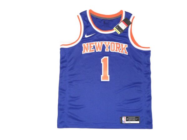 Obi Toppin Signed and Inscribed "Hometown Kid" New York Knicks Swingman Nike Jersey