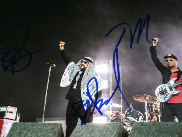 Prophets of Rage Chuck D, B-Real and Tom Morello Signed Autographed 8 x 10 Photo - JSA