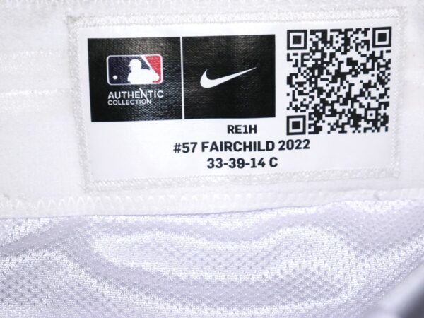 Stuart Fairchild 2023 Cincinnati Reds Game Worn & Signed White Nike Pants