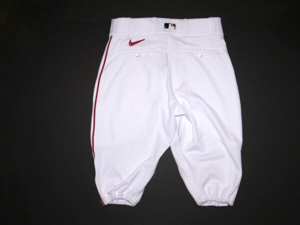 Stuart Fairchild 2023 Cincinnati Reds Game Worn & Signed White Nike Pants