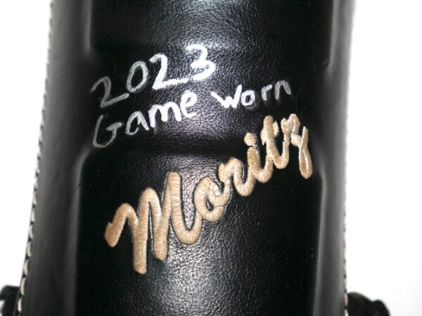 Andrew Moritz 2023 Mississippi Braves Game Worn & Signed 'MORITZ" 44 Batter's Leg Guard