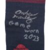 Andrew Moritz 2023 Mississippi Braves Game Worn & Signed 'MORITZ Official Stance Socks