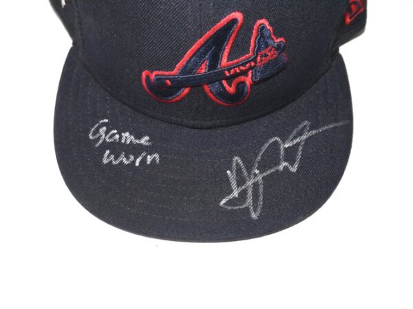 Arden Pabst 2022 Game Worn & Signed Official Atlanta Braves Spring Training New Era 59FIFTY Hat