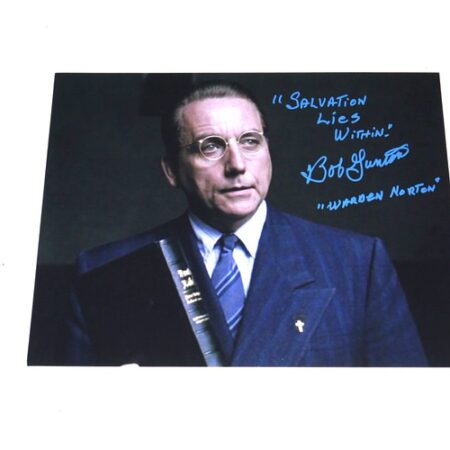 Bob Gunton Signed Warden Samuel Norton The Shawshank Redemption 11 x 14 Photo With Inscription - ACOA