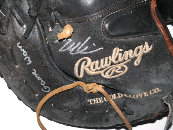 David McCabe 2023 Salt River Rafters Game Used & Signed Rawlings HOH Paul Goldschmidt First Base Mitt - Worn in Arizona Fall League!