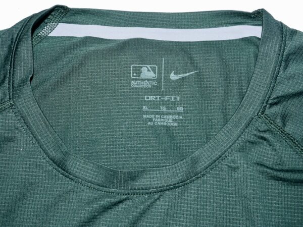 Drew Lugbauer 2024 Spring Training Worn & Signed Official Oakland Athletics Long Sleeve Nike Dri-Fit XL Shirt