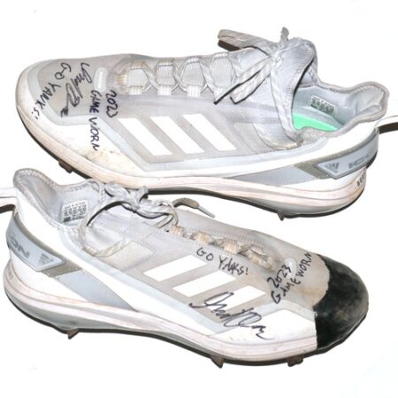 Indigo Diaz 2023 Hudson Valley Renegades Game Worn & Signed Adidas Icon Boost Baseball Cleats