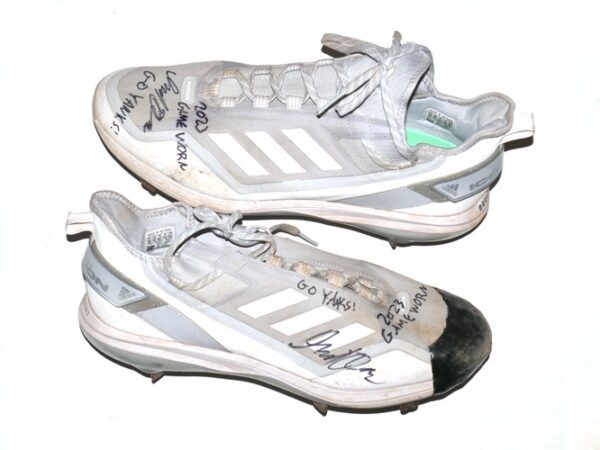 Indigo Diaz 2023 Hudson Valley Renegades Game Worn & Signed Adidas Icon Boost Baseball Cleats