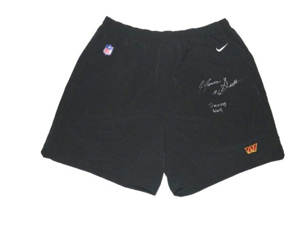 Jaryd Jones-Smith 2023 Training Camp Worn & Signed Official Washington Commanders Nike Dri-Fit 3XL Shorts