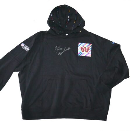 Jaryd Jones-Smith Player Issued & Signed Official Washington Commanders #60 NFL Crucial Catch Nike 4XL Pullover Hoodie