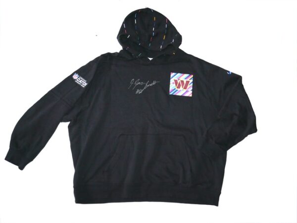 Jaryd Jones-Smith Player Issued & Signed Official Washington Commanders #60 NFL Crucial Catch Nike 4XL Pullover Hoodie