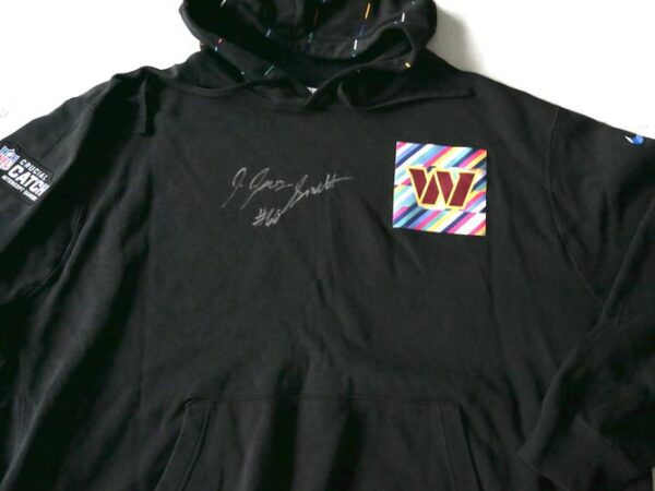 Jaryd Jones-Smith Player Issued & Signed Official Washington Commanders #60 NFL Crucial Catch Nike 4XL Pullover Hoodie