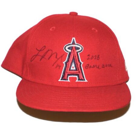 Logan O'Hoppe 2023 Game Worn & Signed Official Los Angeles Angels 14 O'Hoppe New Era 59FIFTY Hat