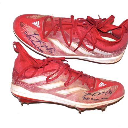 Logan O'Hoppe 2023 Los Angeles Angels #14 Game Worn & Signed Adidas Adizero Cleats