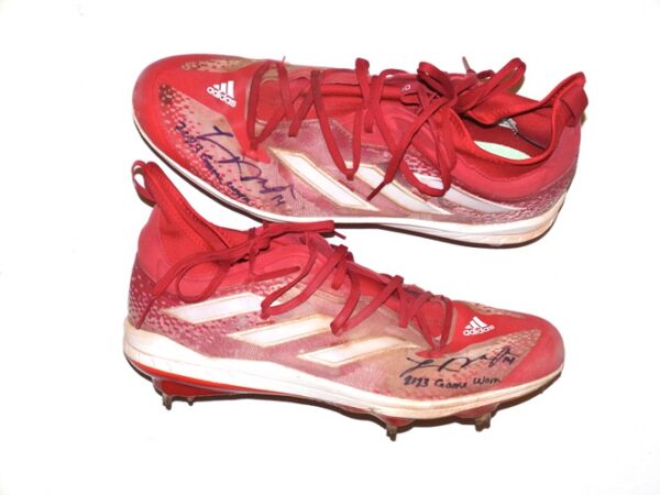 Logan O'Hoppe 2023 Los Angeles Angels #14 Game Worn & Signed Adidas Adizero Cleats