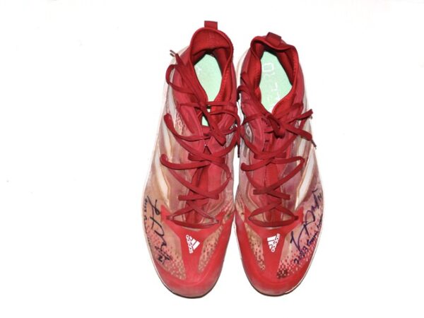 Logan O'Hoppe 2023 Los Angeles Angels #14 Game Worn & Signed Adidas Adizero Cleats