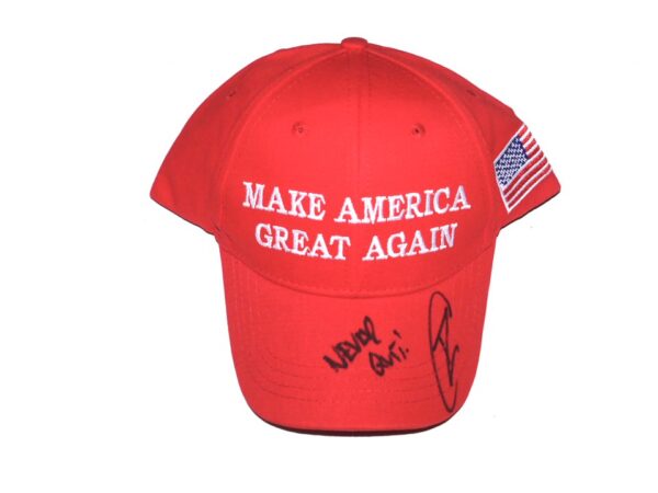 Navy Seal Robert O'Neill Signed Make America Great Again Hat with _Never Quit! Inscription - Killed Osama bin Laden!
